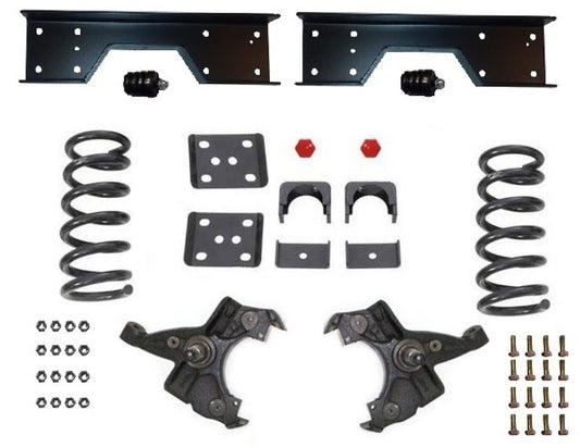 1988-1998 CHEVY & GMC 1500 2WD (V8) (1.25"Thick Rotors) 4/6" MAXTRAC DROP KIT