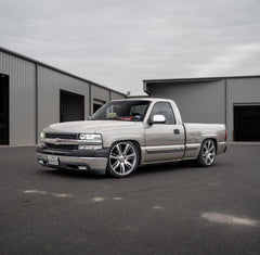 1999-2006 (2007 CLASSIC) GM 2WD IHC SUSPENSION 5/7 LOWERING KIT W/ BOLT ON C-NOTCH