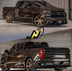 2019-PRESENT GM1500 4/6 LOWERING KIT W/ BOLT ON C-NOTCH (ALL CABS)