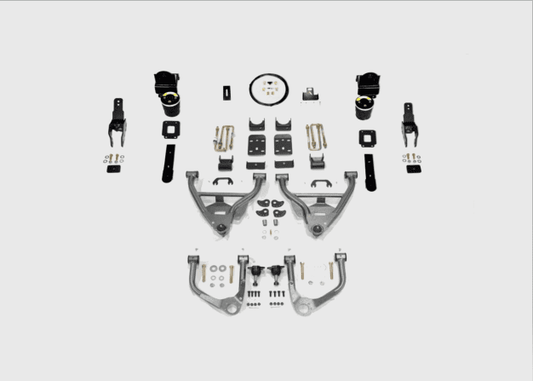 2019-PRESENT GM1500 DENALI 3/5 LOWERING KIT W/ HELPER BAGS INSTALLED
