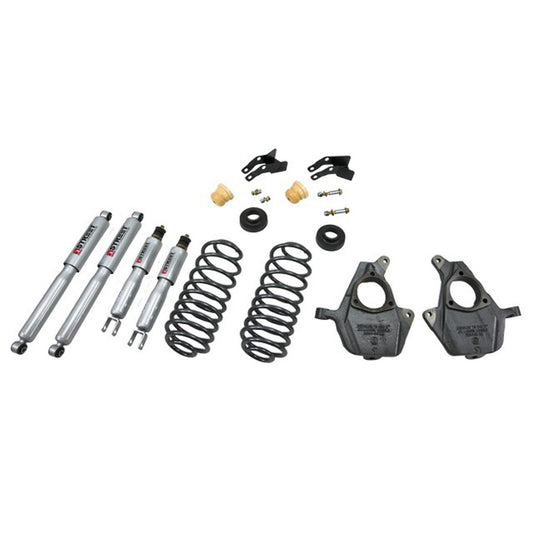 2000-2006 BellTech Tahoe / Yukon / Suburban / Yukon XL / Avalanche (2WD/4WD) With or Without Factory Premium Ride Shocks LOWERING KIT W/ STREET PERFORMANCE SHOCKS - 759SP
