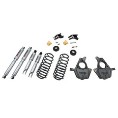 2000-2006 BellTech Tahoe / Yukon / Suburban / Yukon XL / Avalanche (2WD/4WD) With or Without Factory Premium Ride Shocks LOWERING KIT W/ STREET PERFORMANCE SHOCKS - 759SP